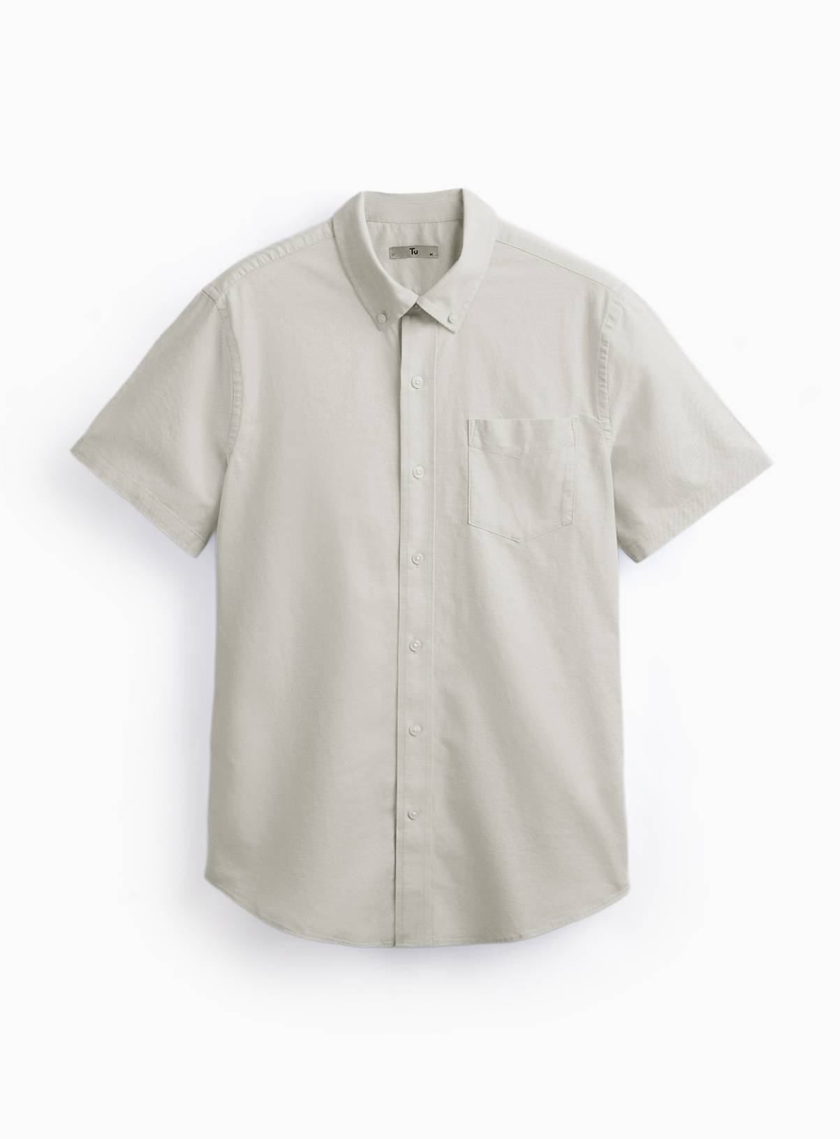 Green Slim Fit Short Sleeve Oxford Shirt XXXL - Image 3